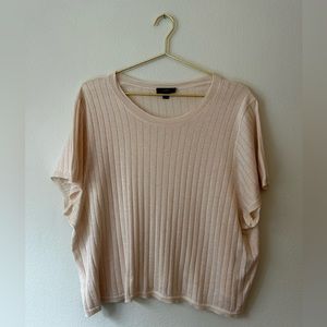J. Crew Silk Blend Cropped Tee